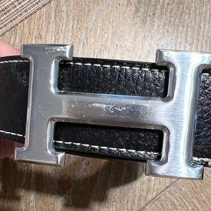 H Belt Black Size 26”-30” waist